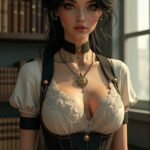 EPIC Escapes: Dreams Come Alive in This Mysterious Steampunk Portrait - AI Images by [AI Model Name]